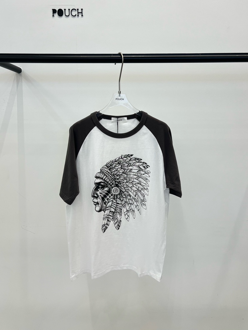 POUCH韓國直郵女裝新款推薦人氣休閑26春夏職業熱賣時尚T恤POUCHT恤圖色1