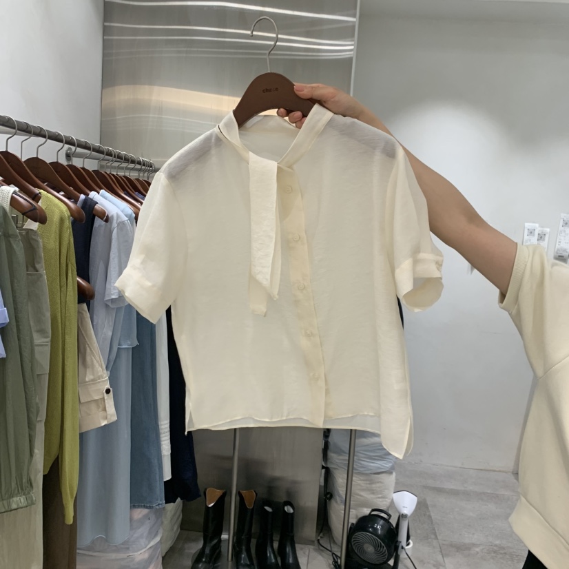 CHAE韓國東大門代購女士新款職業推薦熱賣休閑襯衫蕾絲衫CHAE襯衫/蕾絲衫圖色2