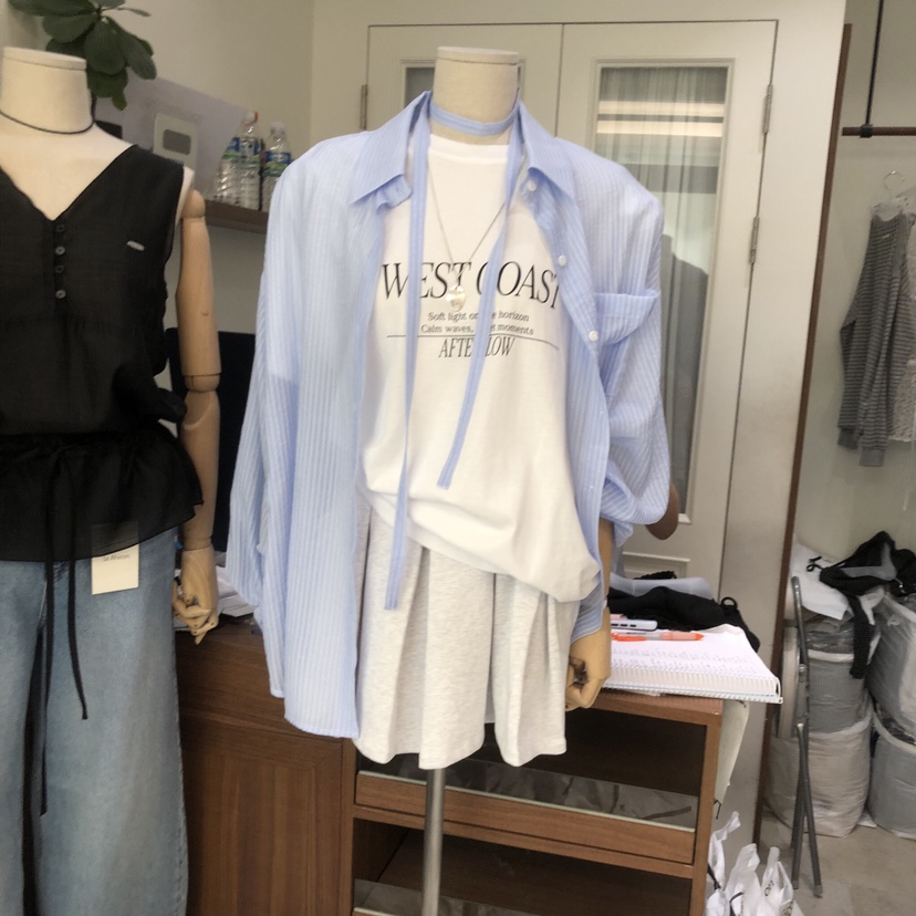 LE AHICON韓國直郵實拍女裝新款職業休閑26春夏襯衫蕾絲衫Le Ahicon襯衫/蕾絲衫圖色2