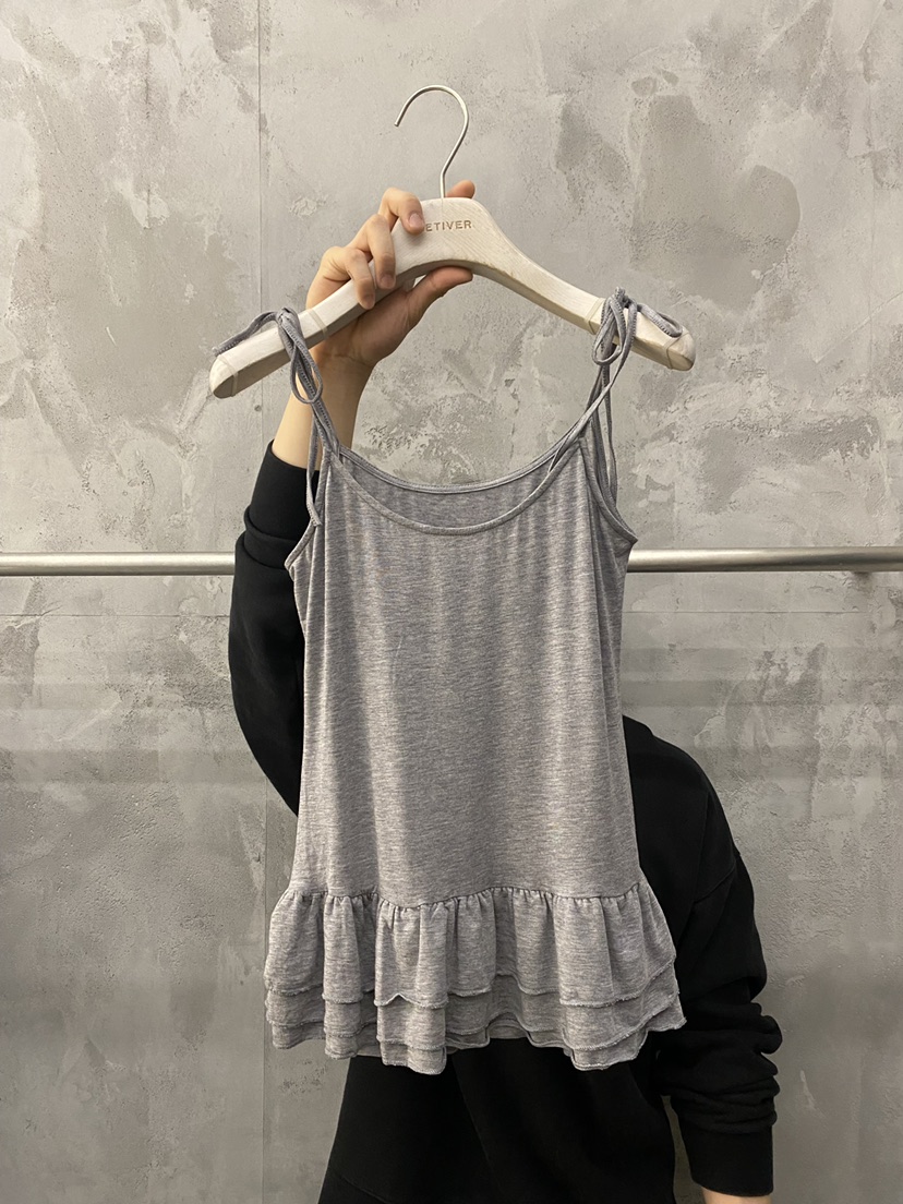 THE VETIVER-A韓國代購女裝新品人氣休閑26春夏吊帶背心VETIVER吊帶/背心圖色1