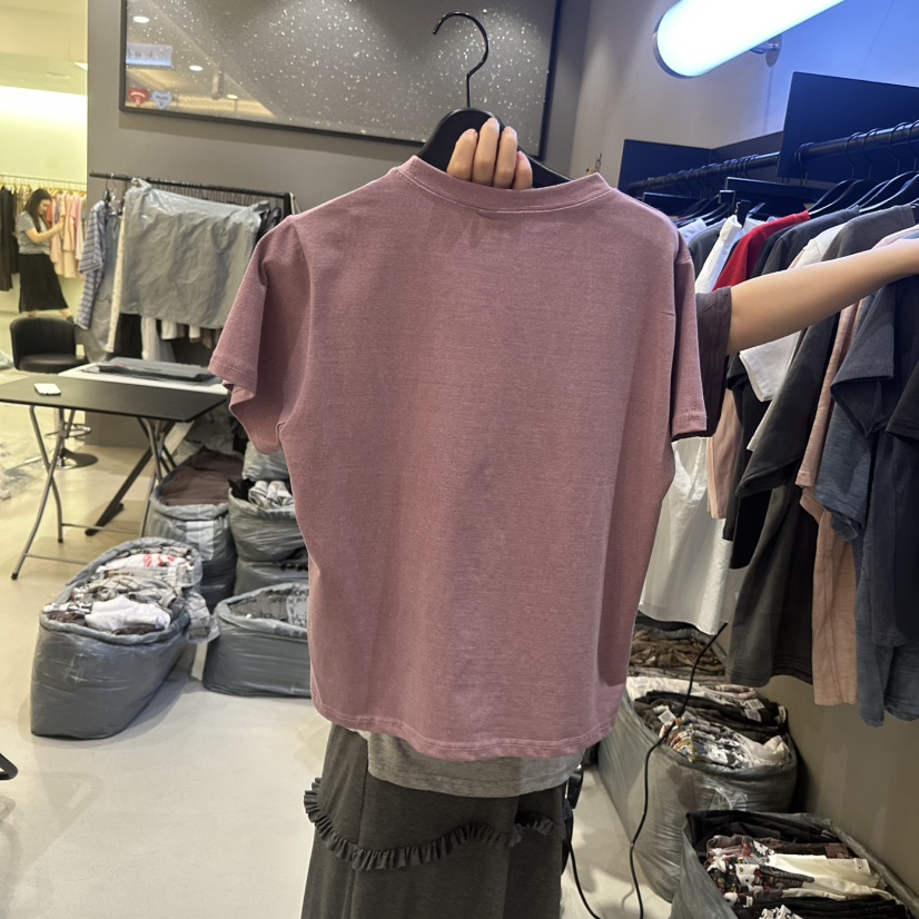 CREDITO韓國直郵女裝新款熱賣職業推薦休閑人氣時尚26春夏T恤CREDITOT恤