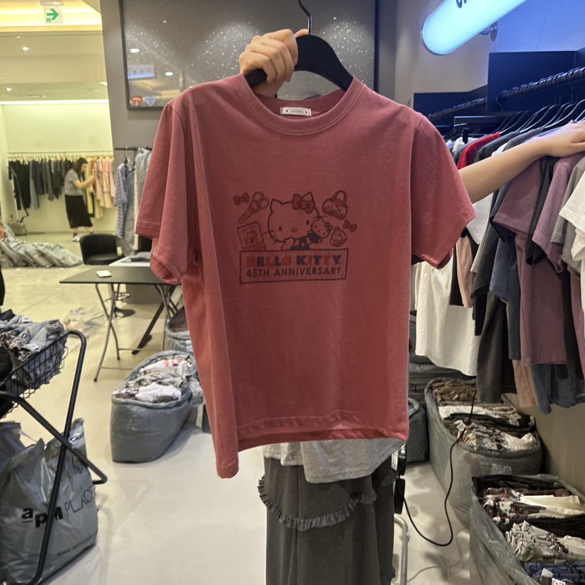 CREDITO韓國東大門代購女士新品熱賣推薦26春夏人氣T恤套裝CREDITOT恤圖色1