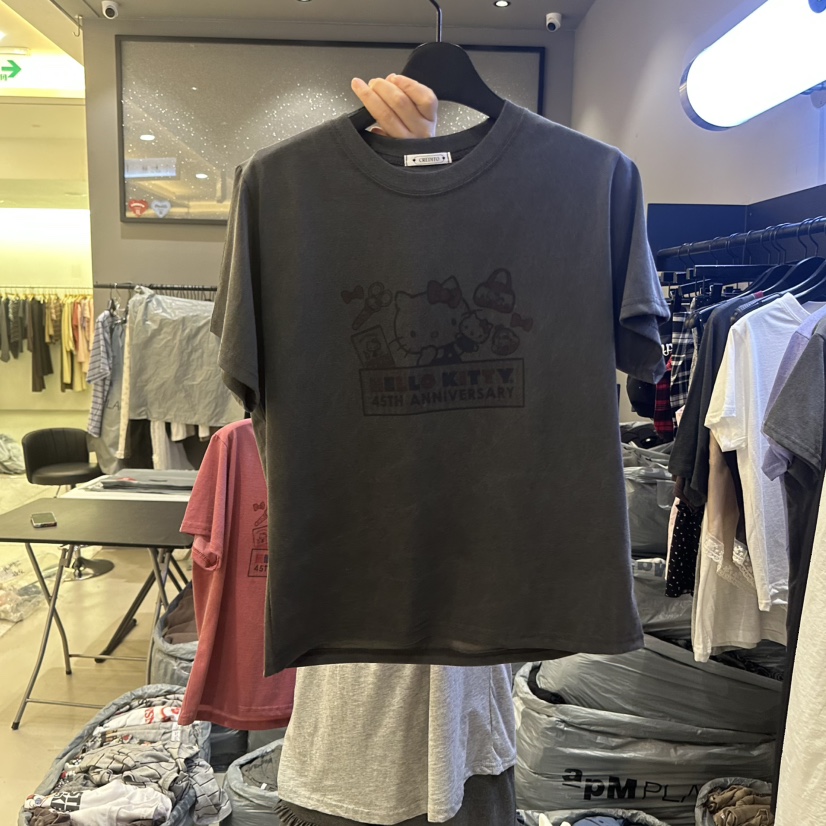 CREDITO韓國東大門代購女士新品熱賣推薦26春夏人氣T恤套裝CREDITOT恤圖色2