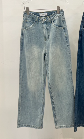 POUCH韓國東大門代購女士新品人氣時尚26春夏職業熱賣牛仔褲POUCH牛仔褲圖色2