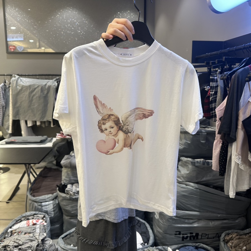 CREDITO韓國代購女士新款26春夏推薦休閑熱賣人氣時尚T恤CREDITOT恤圖色3