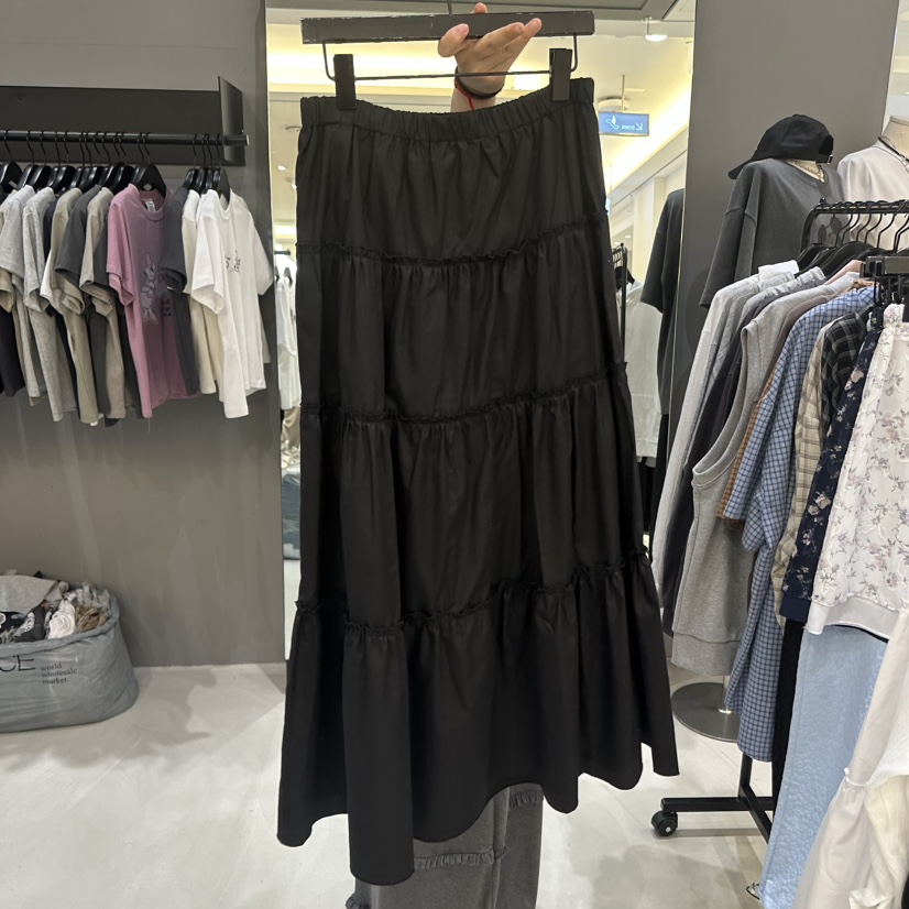 CREDITO韓國東大門直郵女裝新品休閑26春夏時尚推薦職業長裙CREDITO長裙