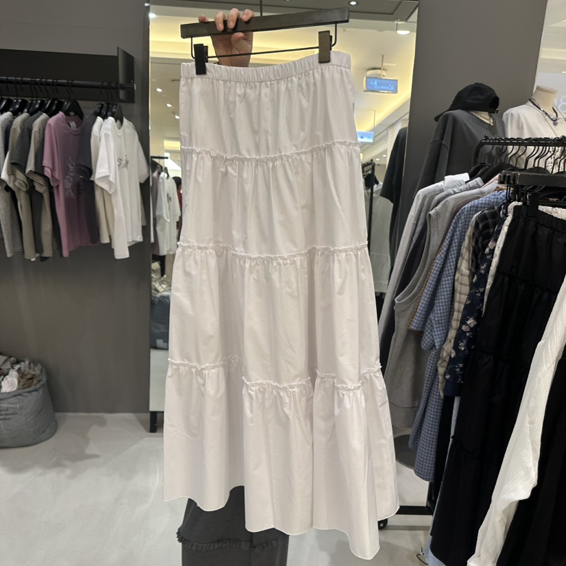 CREDITO韓國東大門直郵女裝新品休閑26春夏時尚推薦職業長裙CREDITO長裙圖色1