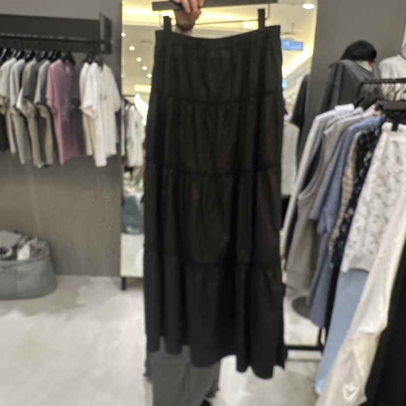 CREDITO韓國東大門直郵女裝新品休閑26春夏時尚推薦職業長裙CREDITO長裙圖色2