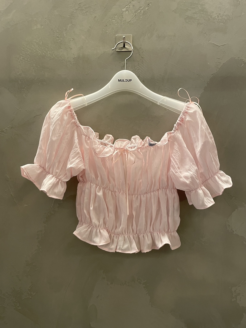 MULCUP韓國直郵實拍女士新款職業休閑26春夏人氣襯衫蕾絲衫MULCUP襯衫/蕾絲衫圖色1