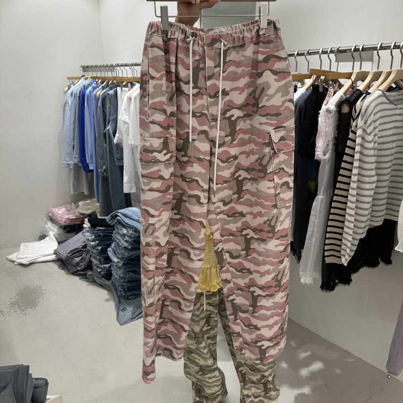 REPELLER韓國東大門代購女士新款熱賣人氣時尚休閑褲迷彩REPELLER休閑褲圖色1