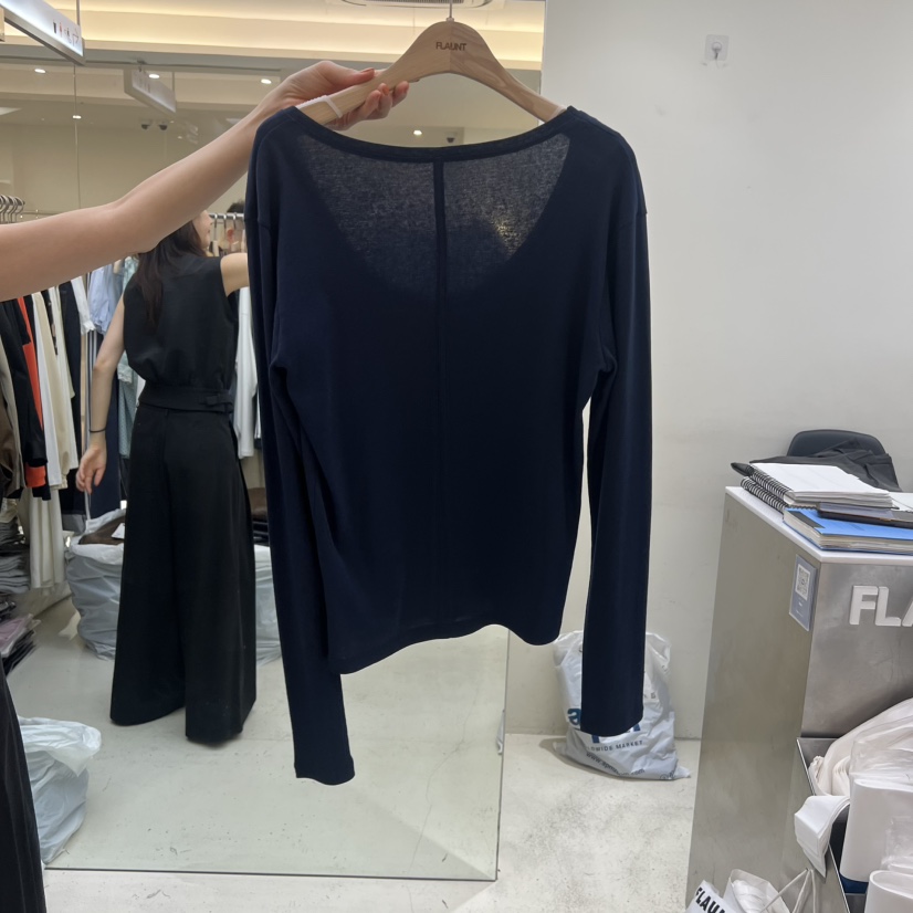 FLAUNT韓國東大門代購女裝新品時尚熱賣人氣休閑職業長袖T恤FLAUNT長袖T恤圖色2