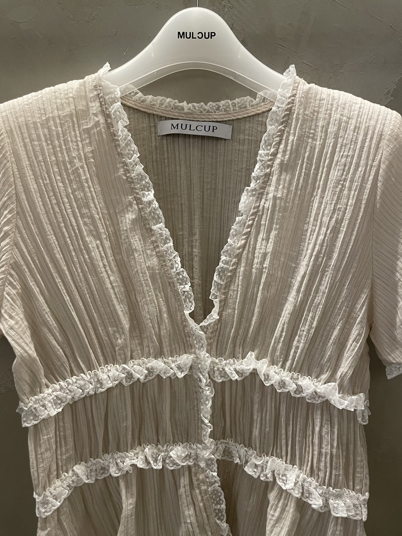 MULCUP韓國東大門代購女士新款休閑推薦職業時尚襯衫蕾絲衫MULCUP襯衫/蕾絲衫
