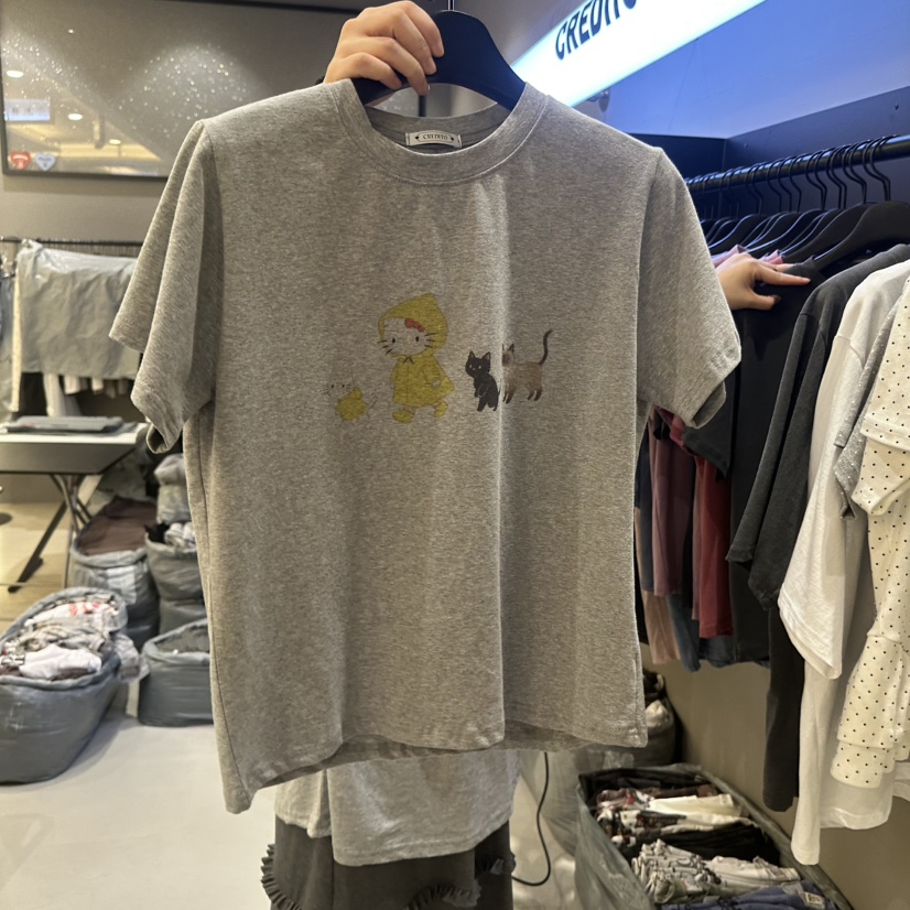 CREDITO韓國代購女士新品休閑推薦時尚職業人氣熱賣26春夏T恤CREDITOT恤圖色1