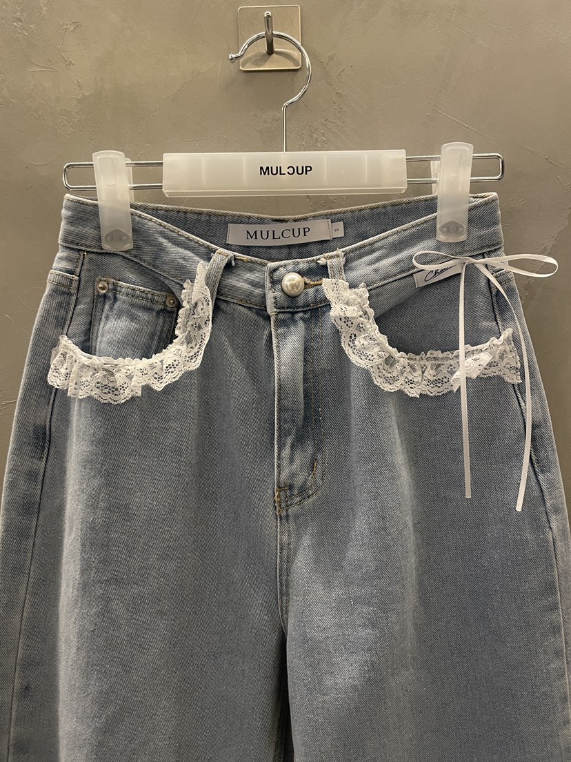 MULCUP韓國代購女裝新品休閑職業熱賣時尚人氣26春夏牛仔褲MULCUP牛仔褲