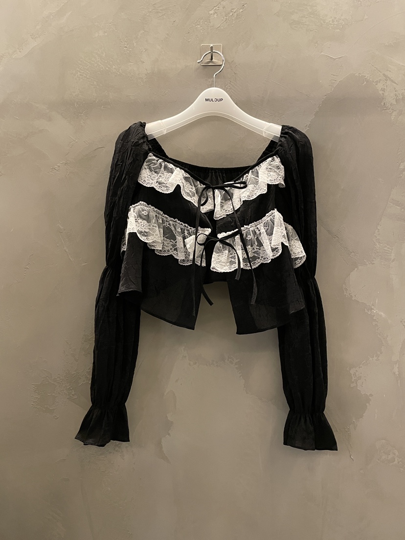 MULCUP韓國直郵女士新品職業人氣推薦時尚休閑襯衫蕾絲衫MULCUP襯衫/蕾絲衫圖色2