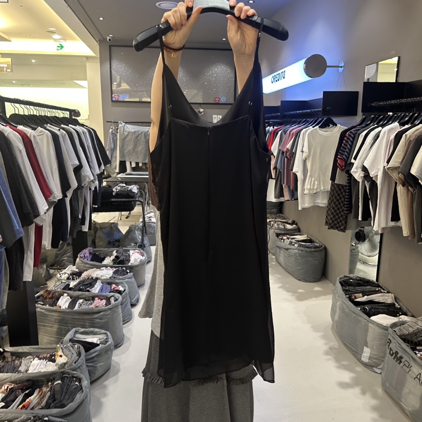 CREDITO韓國直郵女裝新款熱賣職業人氣時尚26春夏連衣裙雪紡CREDITO連衣裙