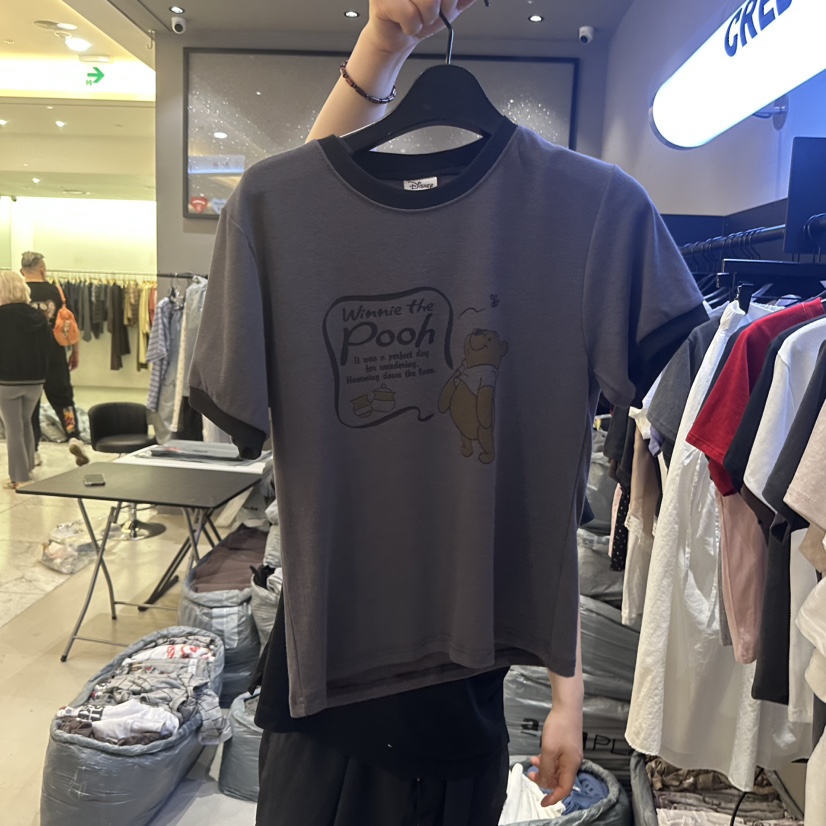 CREDITO韓國東大門直郵女裝新品休閑時尚26春夏推薦熱賣T恤CREDITOT恤圖色2