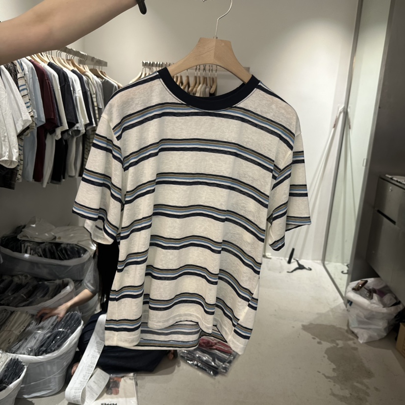 PEPPER-L韓國直郵女士新款推薦26春夏時尚休閑人氣T恤條紋PEPPERT恤圖色3