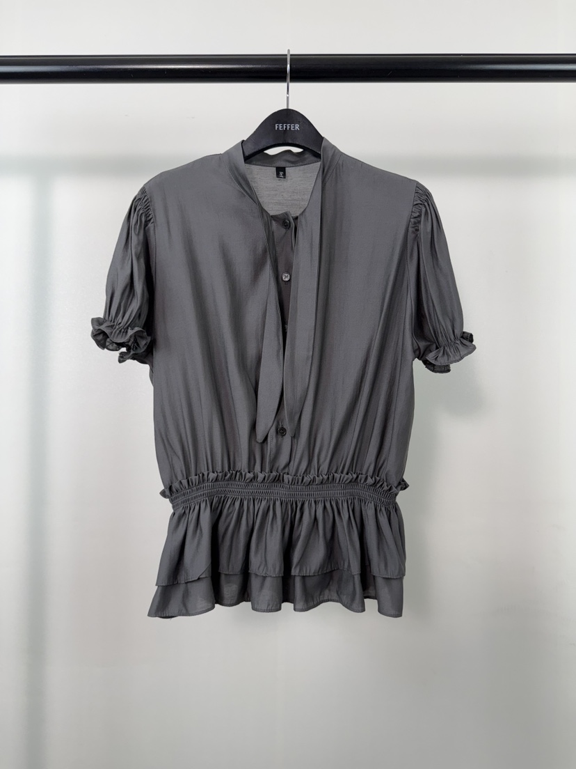 FEFFER韓國直郵女士新品時尚人氣推薦休閑26春夏襯衫蕾絲衫FEFFER襯衫/蕾絲衫圖色2