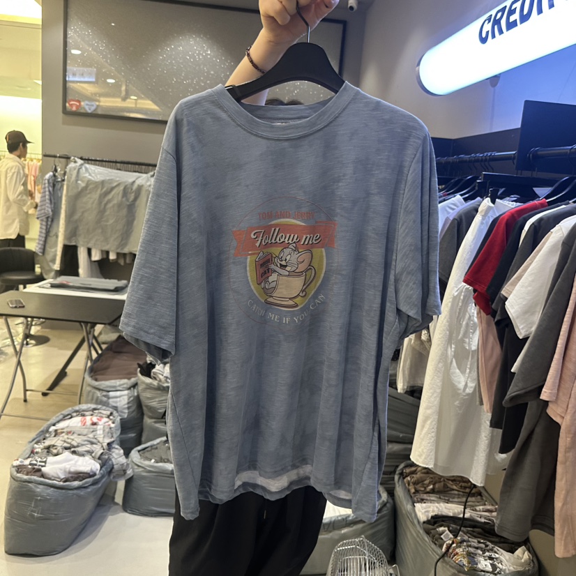 CREDITO韓國直郵女裝新款時尚人氣26春夏休閑職業熱賣T恤CREDITOT恤圖色1