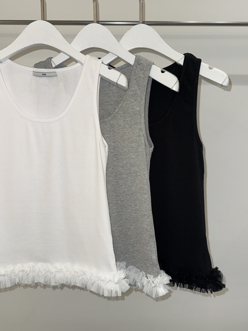 VIVE韓國代購女士新品推薦休閑人氣時尚熱賣吊帶背心蕾絲VIVE吊帶/背心