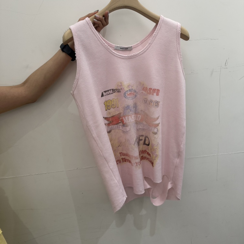 REPELLER韓國直郵女裝新品推薦熱賣26春夏吊帶背心華夫格REPELLER吊帶/背心圖色2