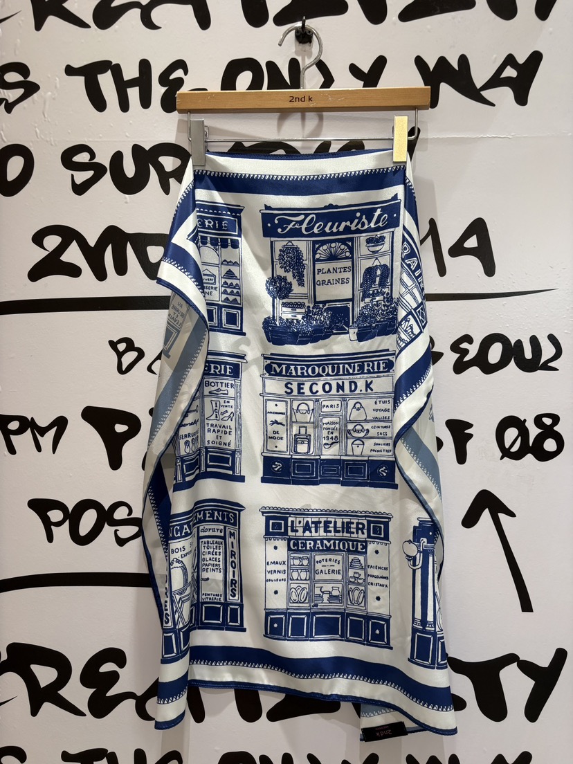 2ND K韓國代購女士新款人氣推薦熱賣休閑圍巾披肩海軍圍巾2ND K圍巾/披肩圖色3