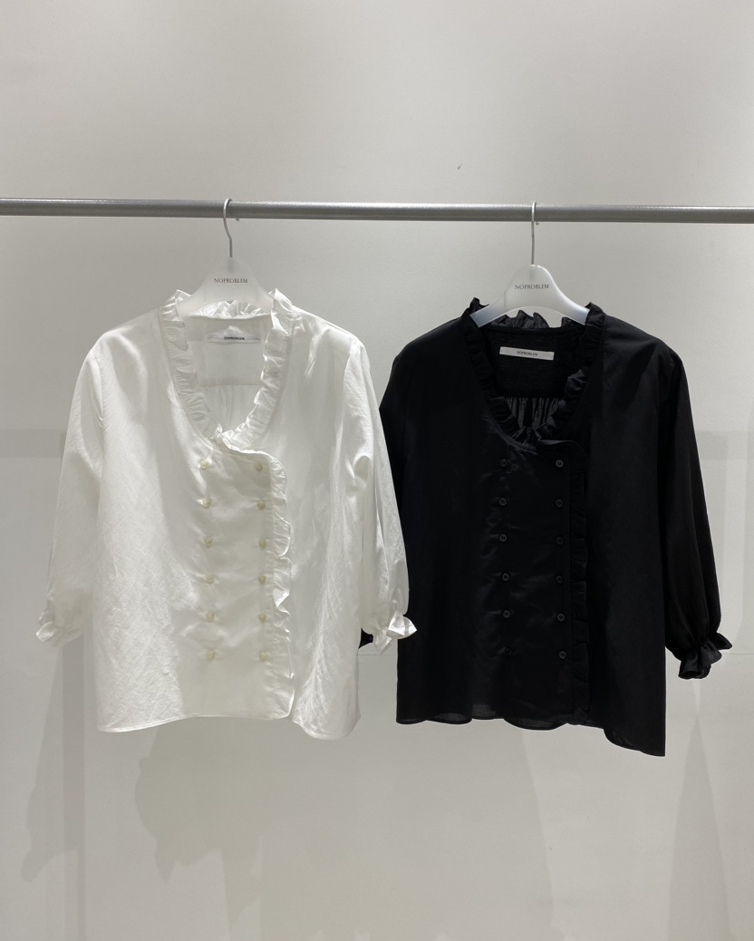 NOPROBLEM韓國直郵女士新品休閑熱賣職業推薦時尚襯衫蕾絲衫NOPROBLEM襯衫/蕾絲衫