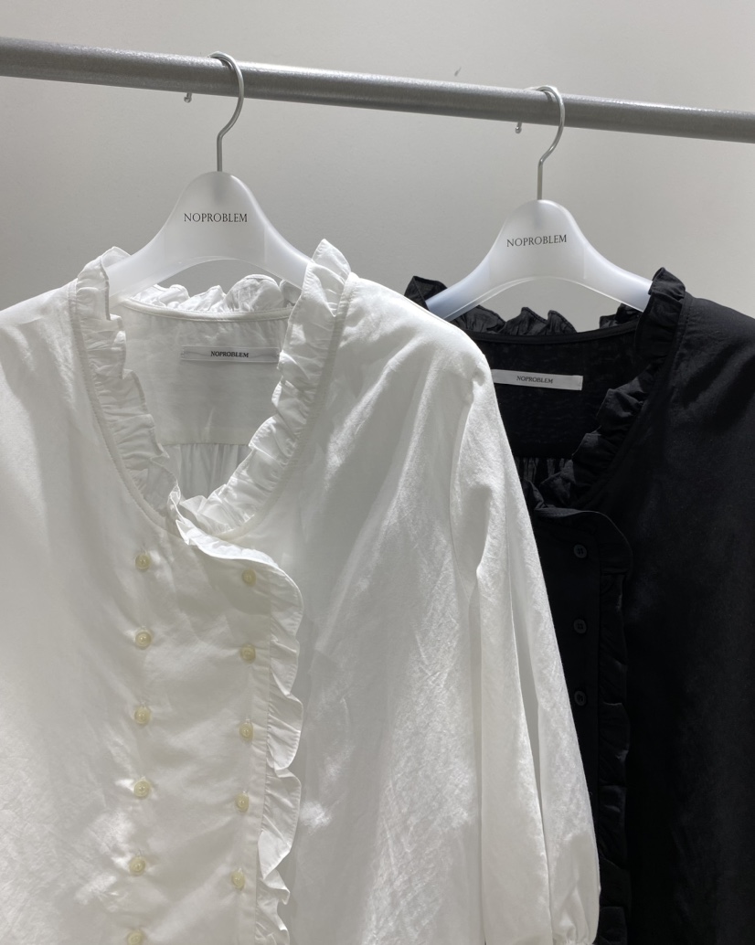 NOPROBLEM韓國直郵女士新品休閑熱賣職業推薦時尚襯衫蕾絲衫NOPROBLEM襯衫/蕾絲衫