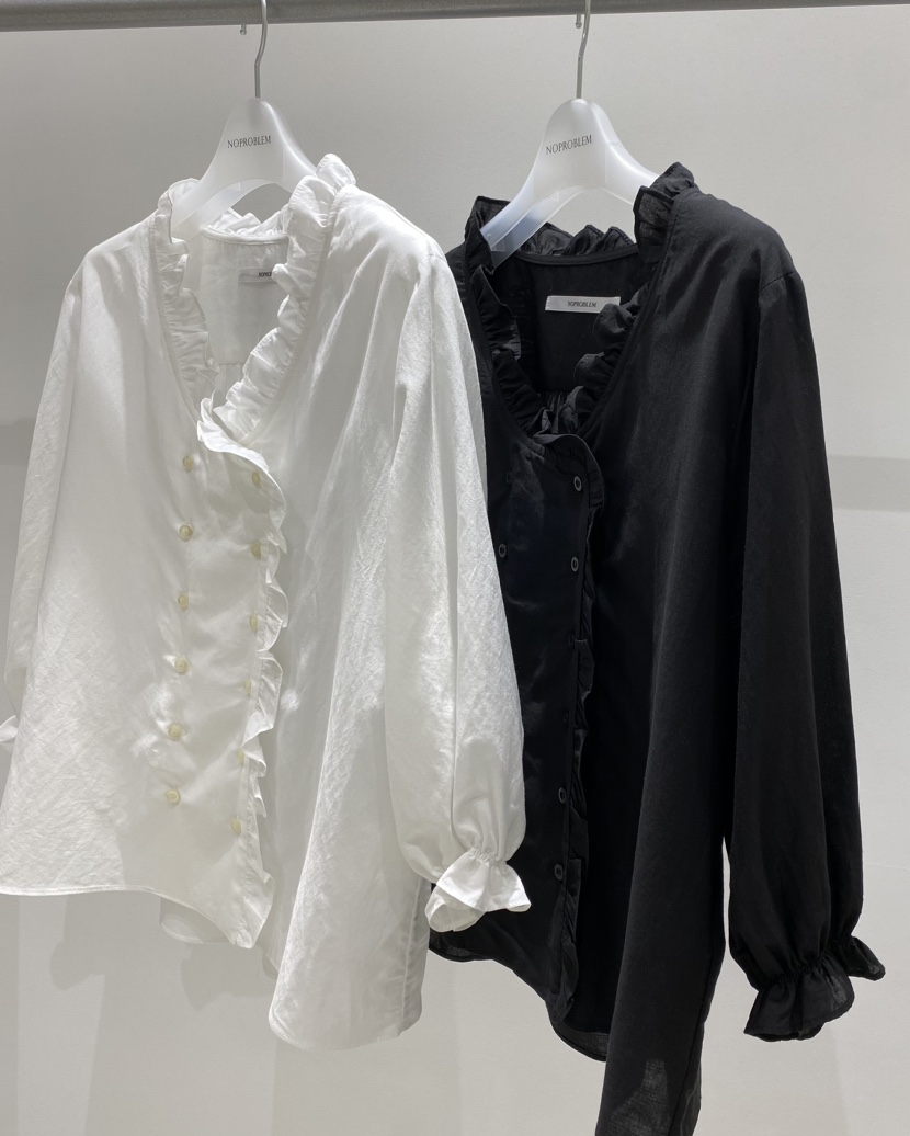 NOPROBLEM韓國直郵女士新品休閑熱賣職業推薦時尚襯衫蕾絲衫NOPROBLEM襯衫/蕾絲衫