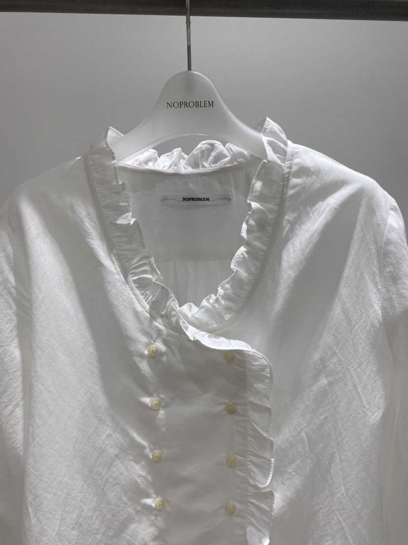 NOPROBLEM韓國直郵女士新品休閑熱賣職業推薦時尚襯衫蕾絲衫NOPROBLEM襯衫/蕾絲衫