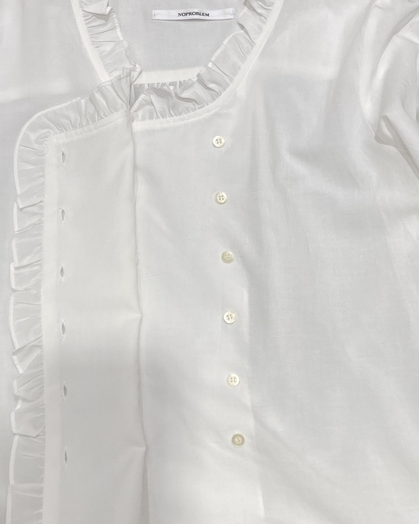 NOPROBLEM韓國直郵女士新品休閑熱賣職業推薦時尚襯衫蕾絲衫NOPROBLEM襯衫/蕾絲衫