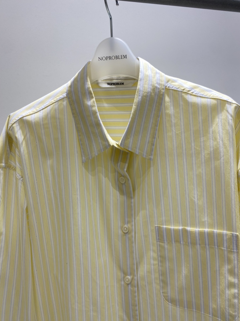 NOPROBLEM韓國東大門直郵女裝新品職業時尚襯衫蕾絲衫條紋NOPROBLEM襯衫/蕾絲衫