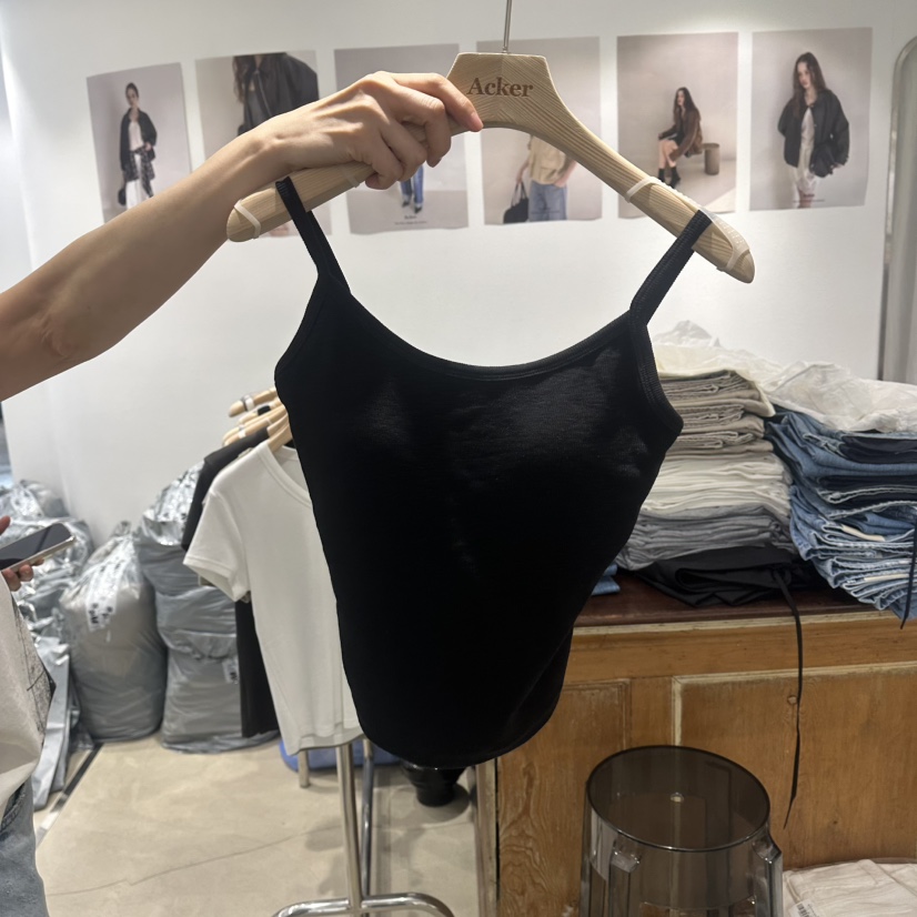 ACKER韓國東大門代購女士新品推薦休閑時尚26春夏吊帶背心羅紋ACKER吊帶/背心圖色4