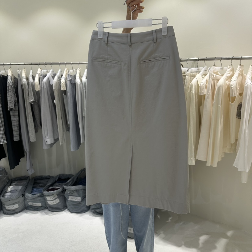 VEREN韓國代購女士新款26春夏休閑熱賣推薦時尚長裙不含腰帶VEREN長裙