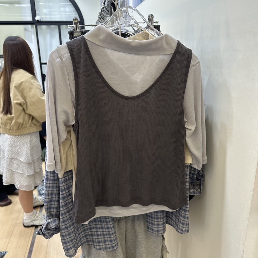 ARR韓國直郵實拍女裝新款休閑時尚職業推薦熱賣人氣吊帶背心ARR吊帶/背心