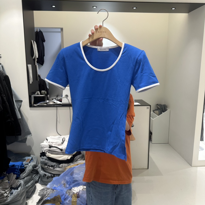 BEENS韓國代購女裝新款時尚26春夏熱賣休閑人氣推薦職業T恤BEENST恤圖色3
