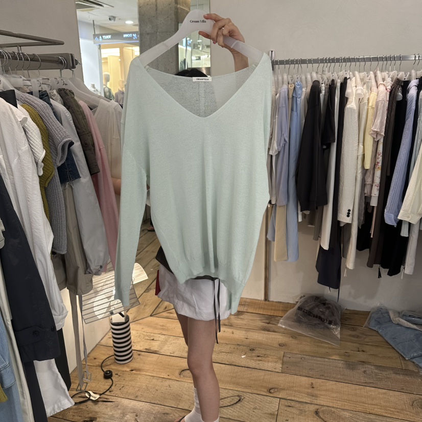 CREAM VILLA韓國直郵實拍女士新品熱賣針織衫CREAMVILLA針織衫圖色2