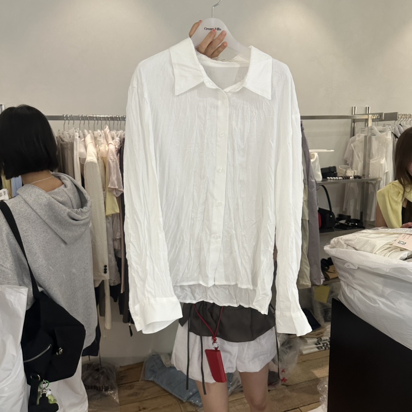 CREAM VILLA韓國直郵女士新款職業襯衫蕾絲衫CREAMVILLA襯衫/蕾絲衫圖色2