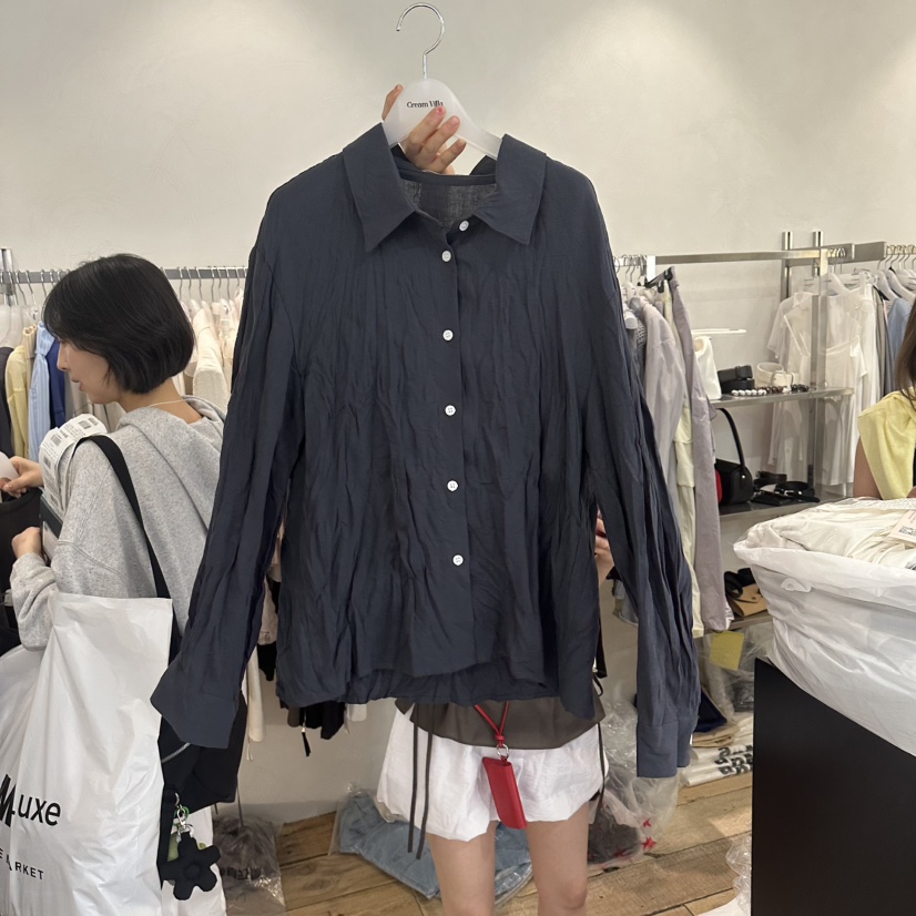 CREAM VILLA韓國直郵女士新款職業襯衫蕾絲衫CREAMVILLA襯衫/蕾絲衫圖色3