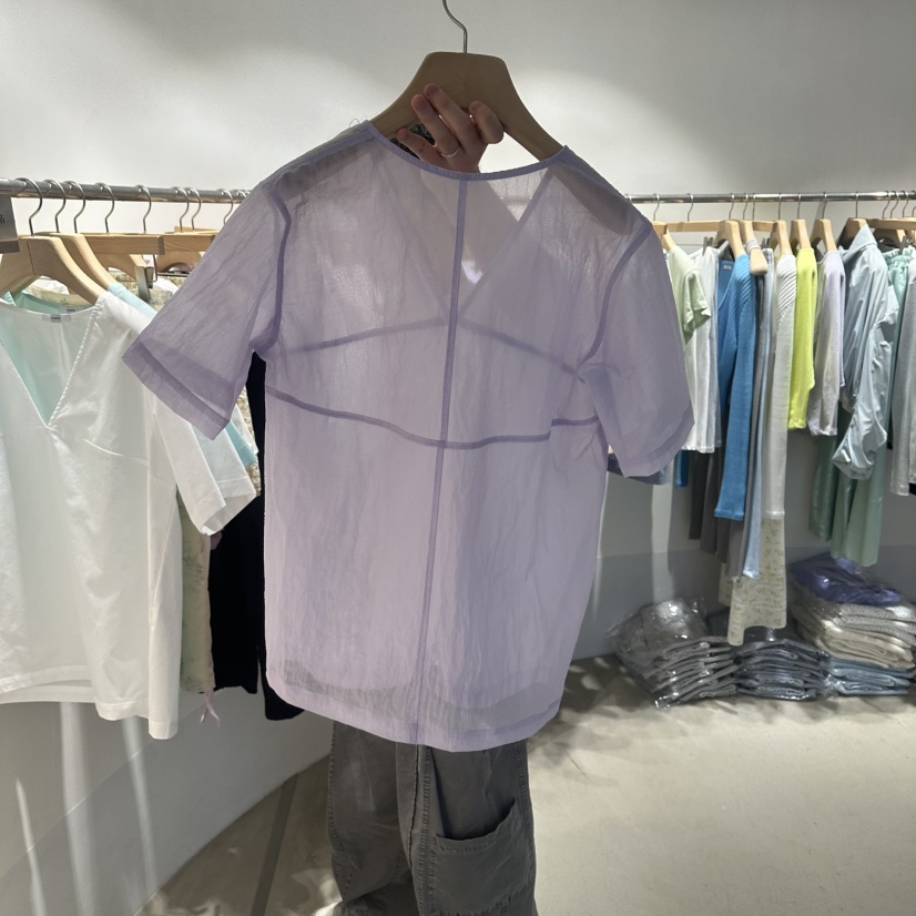 ROOM K-P韓國東大門直郵女士新品熱賣時尚26春夏襯衫蕾絲衫roomk襯衫/蕾絲衫