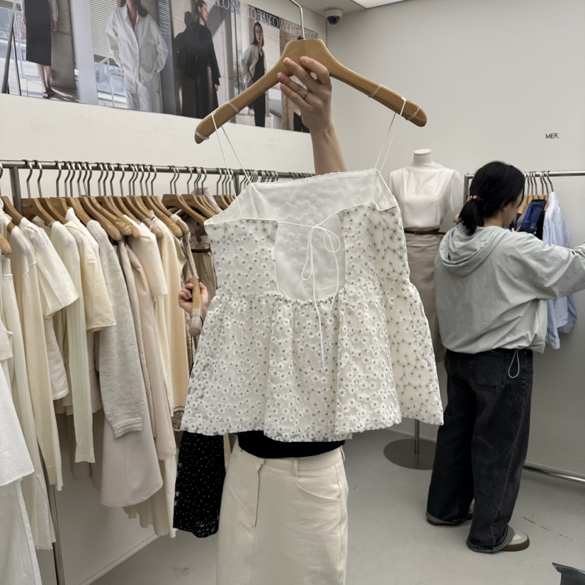 MER韓國東大門直郵女裝新品人氣26春夏職業熱賣吊帶背心蕾絲MER/ANGELO BIANCO吊帶/背心