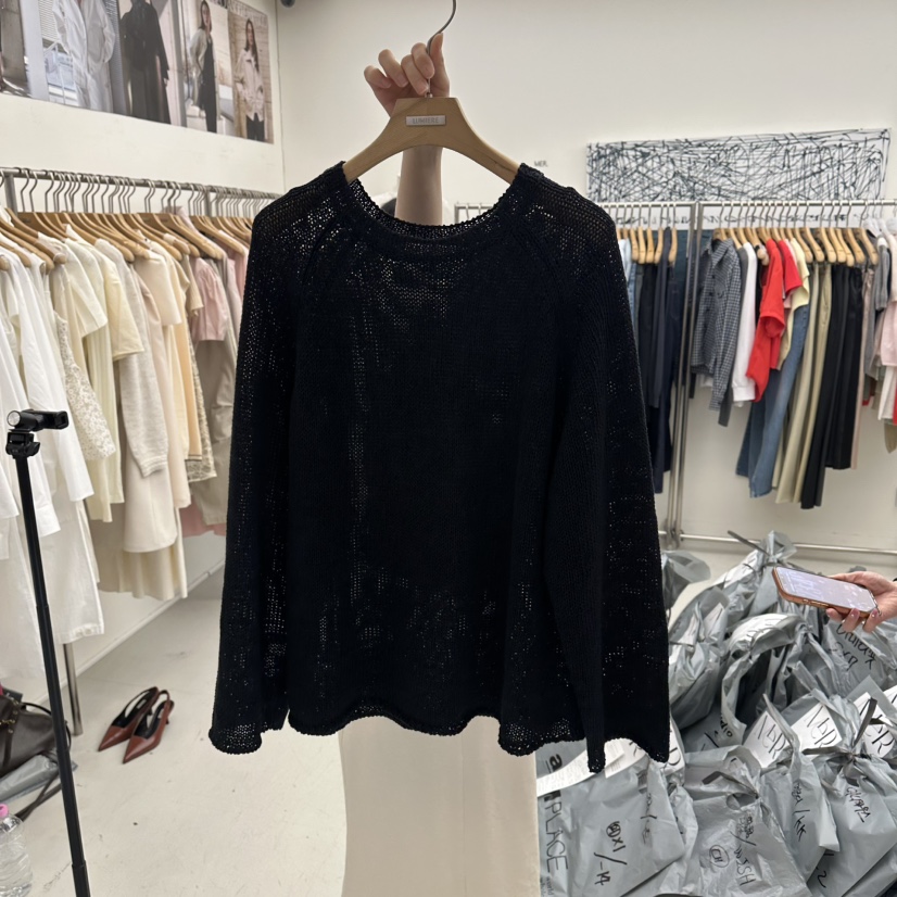 MER韓國東大門直郵女士新款時尚熱賣職業26春夏休閑針織衫MER/ANGELO BIANCO針織衫圖色2