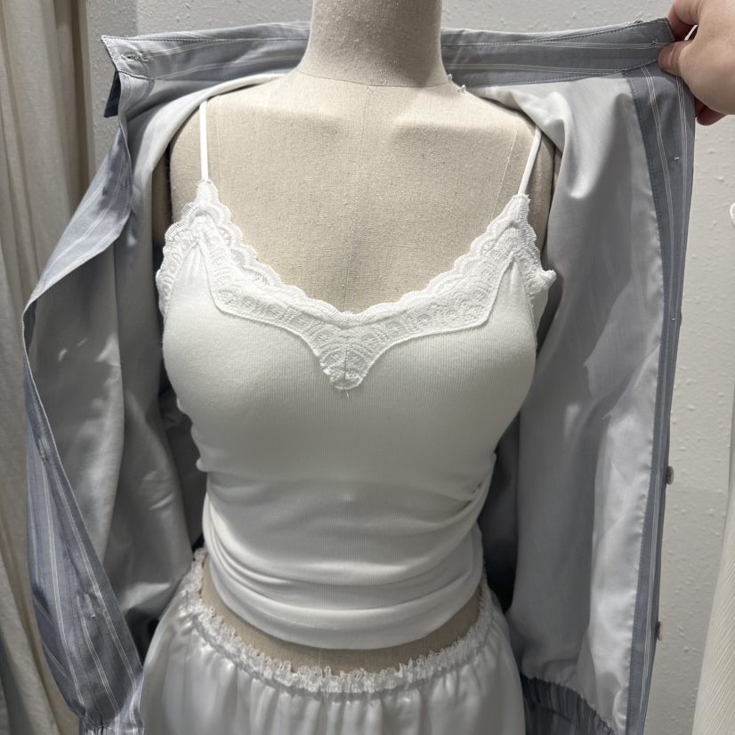 ACKER韓國直郵女裝新款職業推薦熱賣休閑26春夏吊帶背心蕾絲ACKER吊帶/背心圖色1