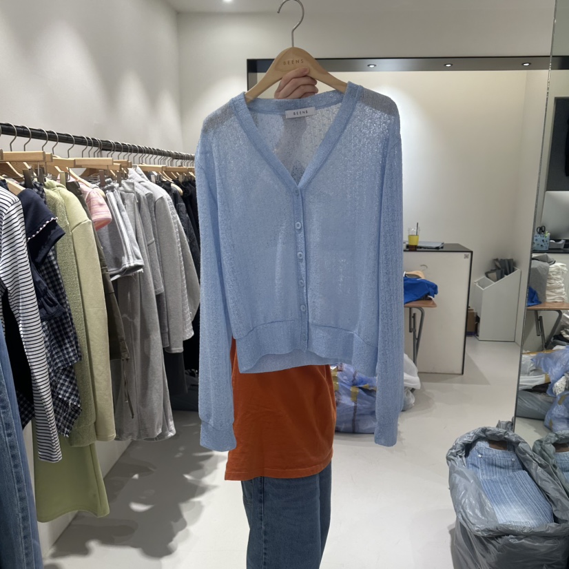 BEENS韓國東大門代購女裝新品時尚26春夏熱賣職業針織衫開衫BEENS針織衫圖色2