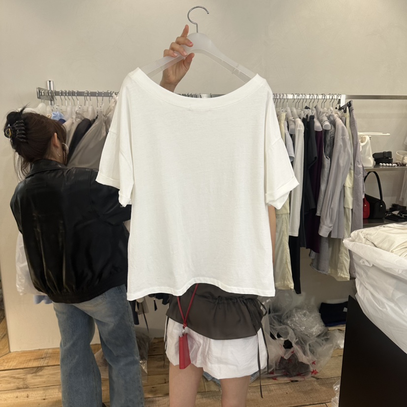 CREAM VILLA韓國東大門直郵女裝新款職業T恤CREAMVILLAT恤