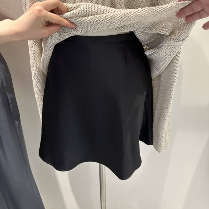 MER韓國代購女士新品熱賣職業人氣26春夏休閑時尚推薦短裙MER/ANGELO BIANCO短裙圖色1