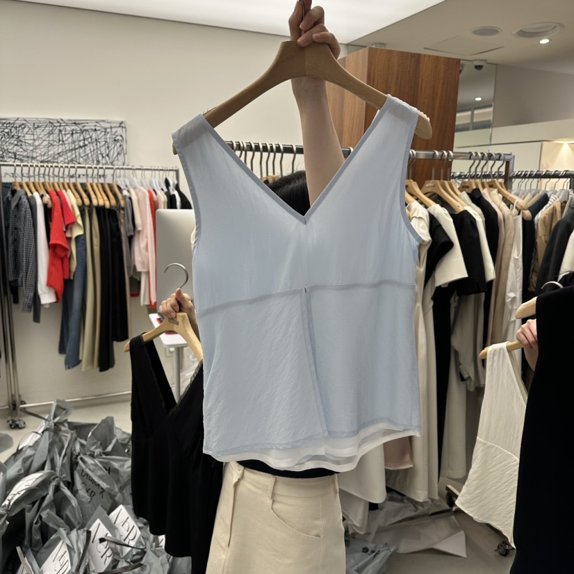 MER韓國東大門代購女裝新款休閑職業26春夏熱賣吊帶背心雪紡MER/ANGELO BIANCO吊帶/背心