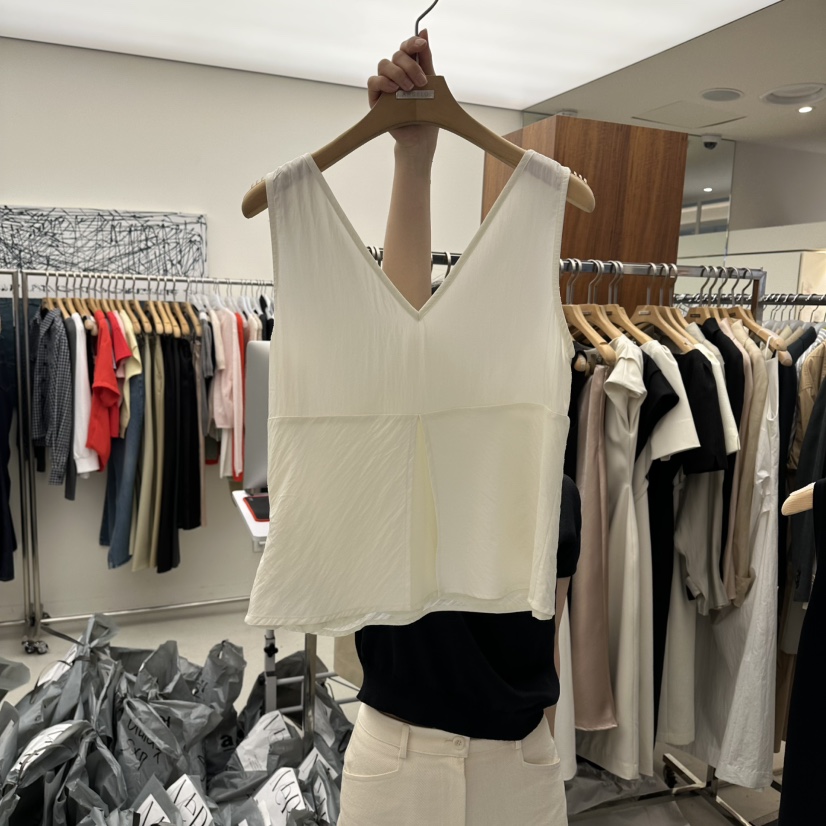 MER韓國東大門代購女裝新款休閑職業26春夏熱賣吊帶背心雪紡MER/ANGELO BIANCO吊帶/背心圖色1