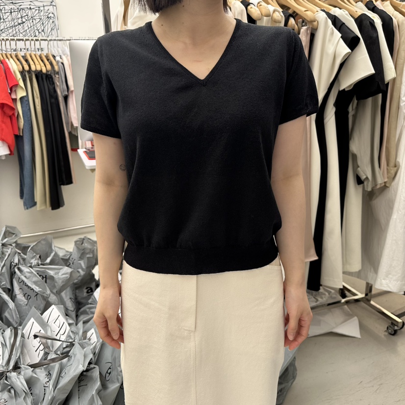 MER韓國直郵女士新品推薦熱賣時尚休閑26春夏職業針織衫V領MER/ANGELO BIANCO針織衫圖色3